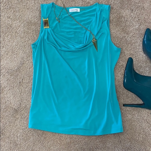 Tops - GUC-“Calvin Klein”-Sleeveless Top-Size-L